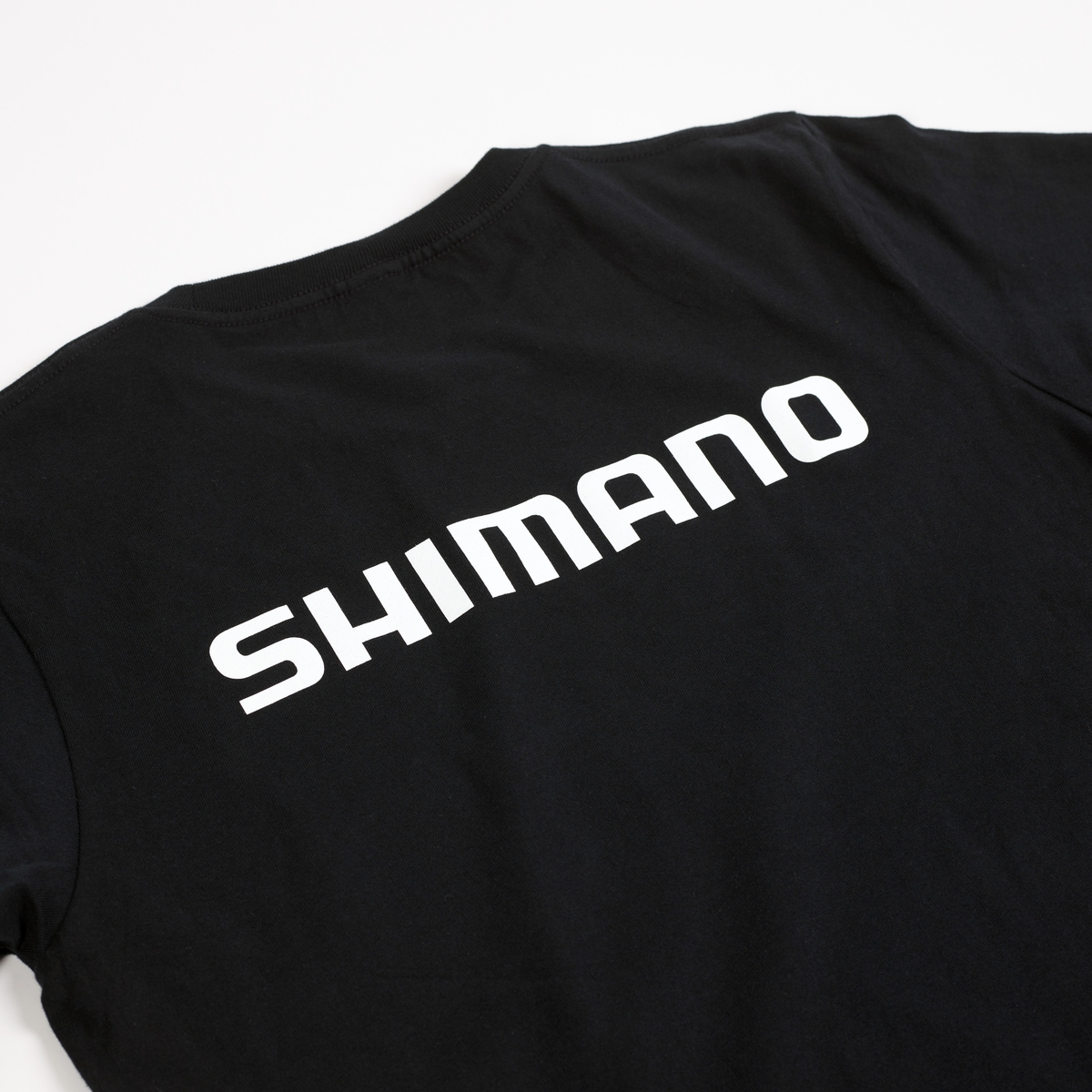 SHIMANO Big Logo Cotton Short Sleeve T-shirts – Black